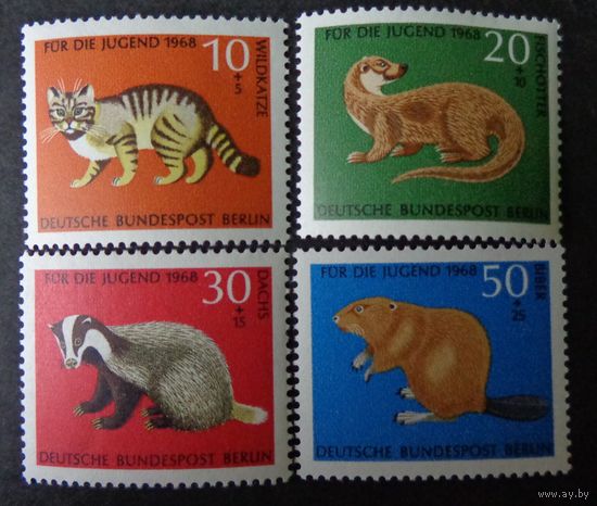 Западный Берлин 1968 Mi316-319 MNH