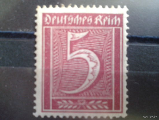 Германия 1921 Стандарт 5пф ВЗ1