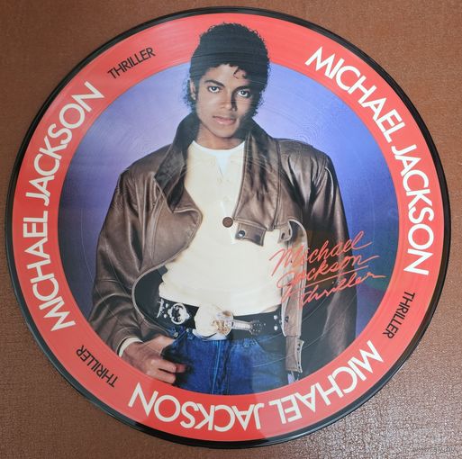 Michael Jackson.  Thriller. COLOR. (FIRST PRESSING) OBI