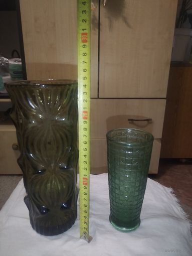 Вазы ссср цветное стекло.