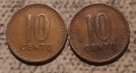 10 сенти (центов) 1991 Литва