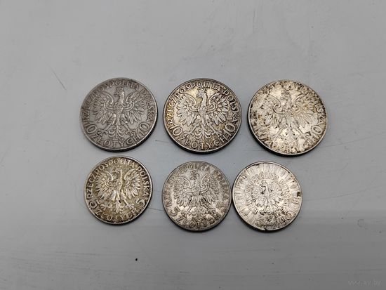 10 злотых 1933г. и другие.