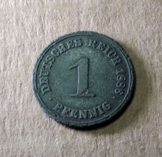 1 пфенниг 1886 AA . Германия (Германская империя).