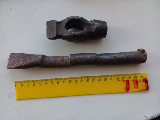 Зубило (тяжелое) 22,5 см, молоток СССР