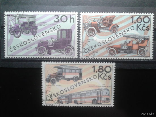 Чехословакия 1969 Автомобили Полная серия с клеем без наклеек