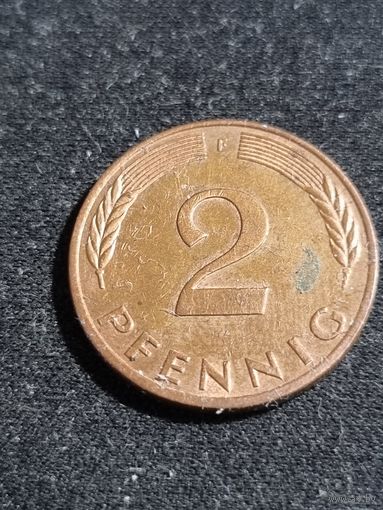 Германия 2 пфеннига 1983 F