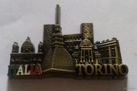 Турин, Италия, магнит на холодильник