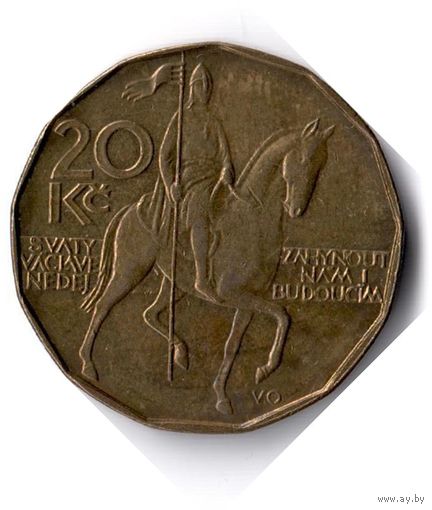 Чехия. 20 крон. 1993 г.