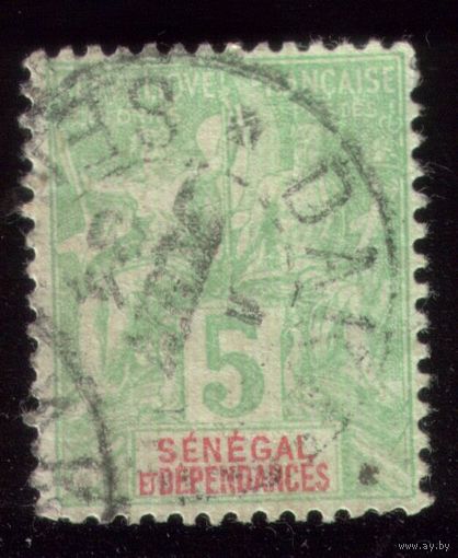 1 марка 1892 год Сенегал 11 2