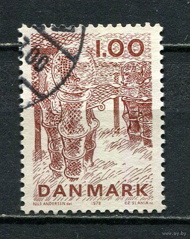 Дания - 1978 - Рыбная промышленность 1Kr - [Mi.669] - 1 марка. Гашеная.  (Лот 7JA)-TG3P52