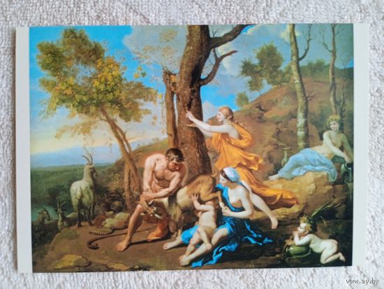 Пуссен. Воспитание Юпитера. Издание Англии