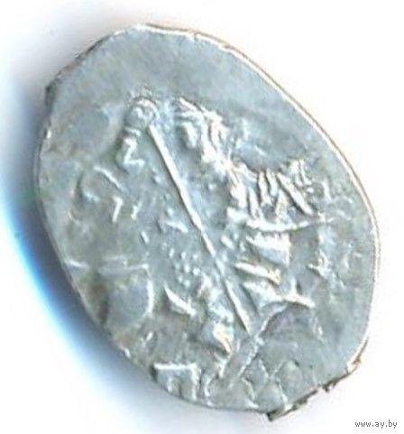 Копейка 1584-1598 Федор Иоаннович (Блаженный) Псковский денежный двор _состояние VF/ХF