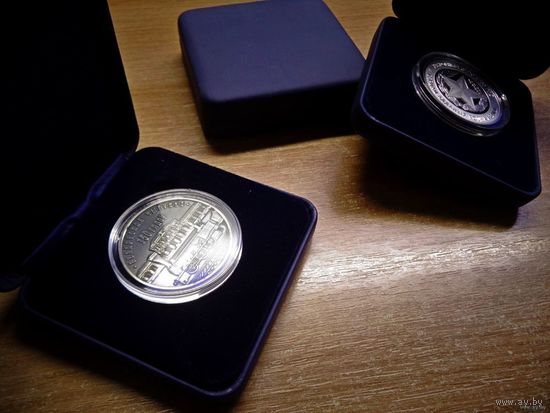 Оригинальный футляр на 1 медно-никелевую или серебряную монету НБРБ ВОЗМОЖЕН ОБМЕН