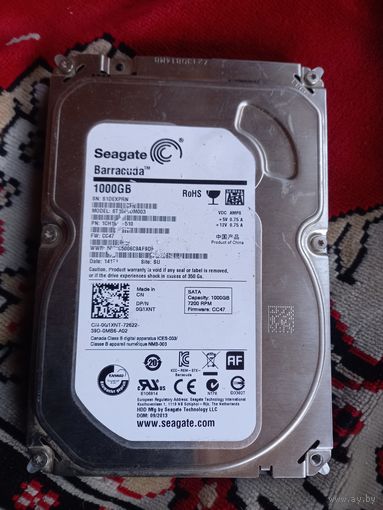 Жёсткий диск винчестер HDD SATA 2,5" Seagate 1000 Gb