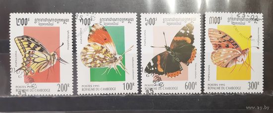 Камбоджа. 1995 год. Фауна. Бабочки (1348)