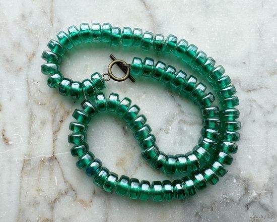 Бусы Чехословакия стекло винтаж