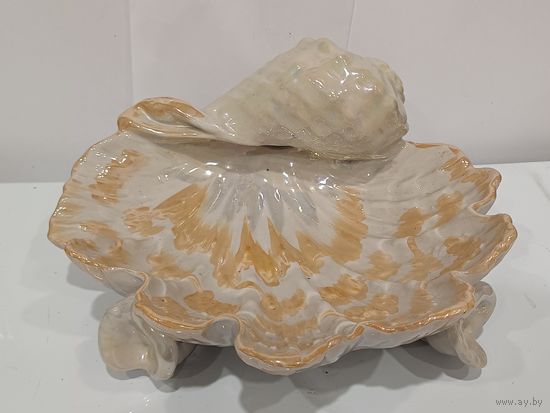 Все лоты с 1р.Ракушка для украшений фарфор большая