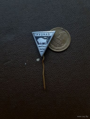 Значок тяжелый. Каунас