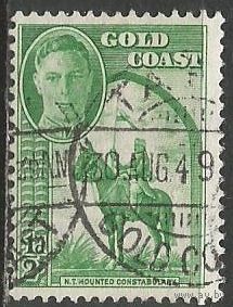 Золотой берег. Король Георг VI. Воин на коне. 1948г. Mi#120.