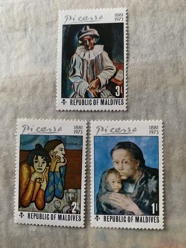 Мальдивские острова 1973. Искусство Пабло Пикассо