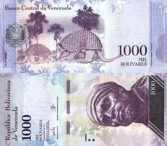 Венесуэла 1000 Боливар 2017 UNС П1-238