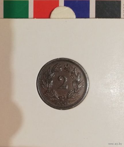 Швейцария 2 раппена 1931