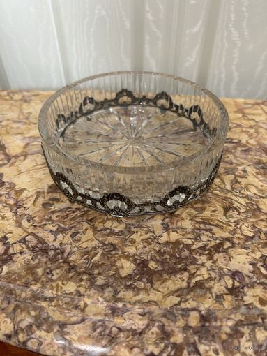 Пепельница серебро