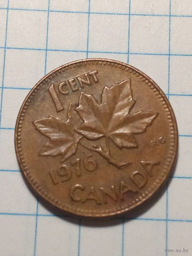 1 цент  Канада 1976  год.