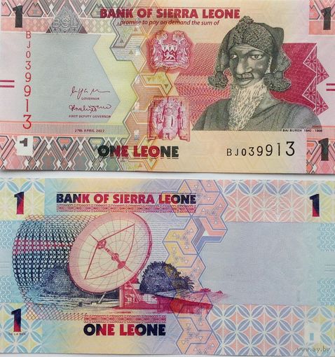 Сьерра-Леоне 1 леоне 2022 год UNC