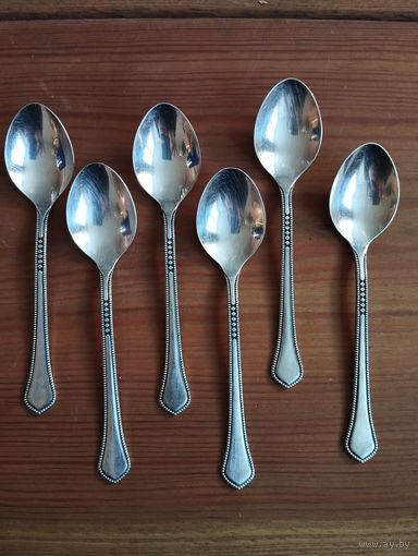 Ложки кофейные Элеганс, мельхиор. Таллин, СССР
