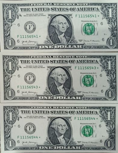 1 Доллар США (Звездная) 3шт.