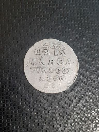 2 гроша 1766 год