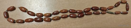 Бусы советские. Яшма. 55см