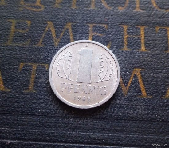 1 пфенниг 1987 (A) Германия ГДР #22 XF