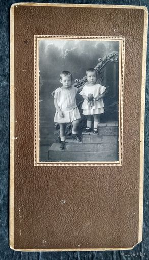 Фото детей. 9х14 см. 1927 г. Покровск-на-Волге.