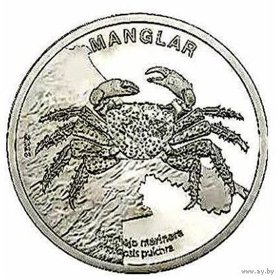 Коста-Рика 50 колонов, 2023  Мангровый краб-скакун UNC