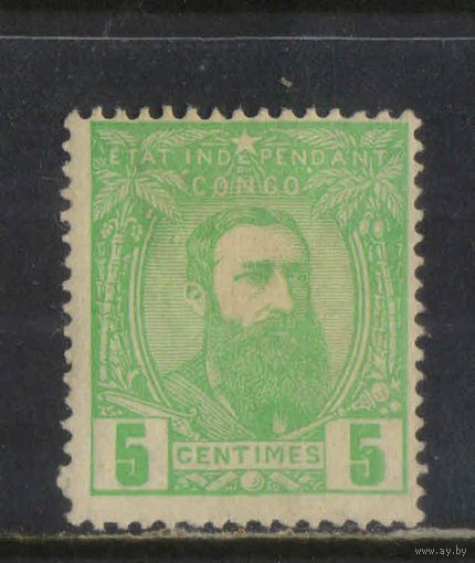 Бельгия Колонии Свободное государство Конго 1887 Леопольд II Стандарт #6*