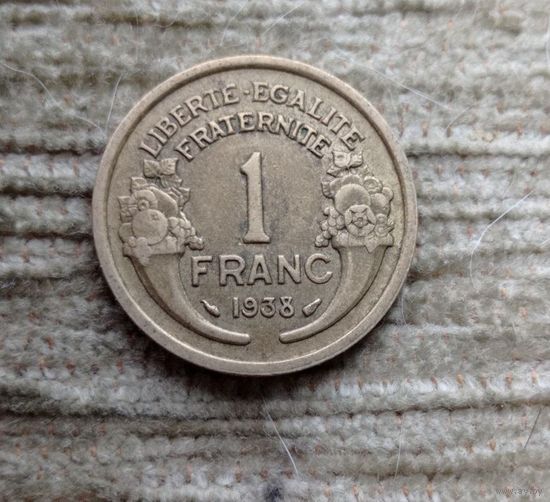 Werty71 Франция 1 Франк 1938