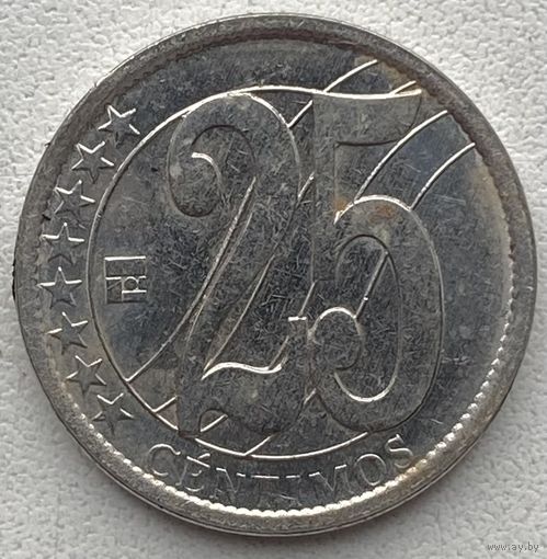 Венесуэла 25 сентимо 2007 г.