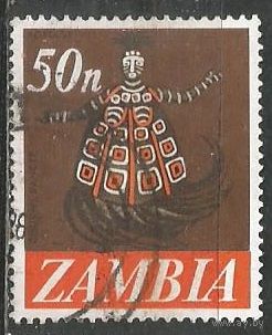 Замбия. Национальные танцы. 1968г. Mi#48.