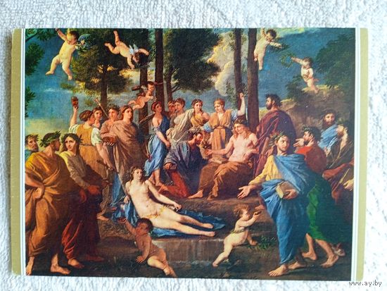 Пуссен. Парнас. Издание Испании. Тиснение