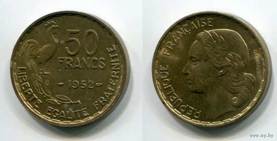 Франция. 50 франков (1952, XF)