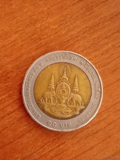 1996 ? Таиланд 10 бат экзотика слоны