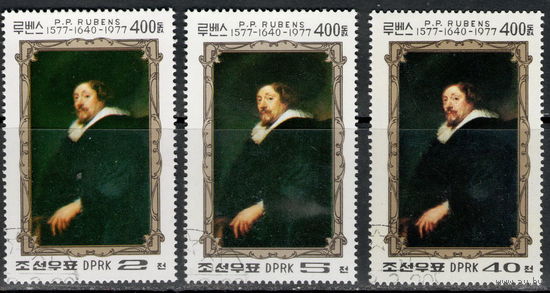 Корея/КНДР/1978/ Живопись / Великие Художники / Рубенс / 3 Марки