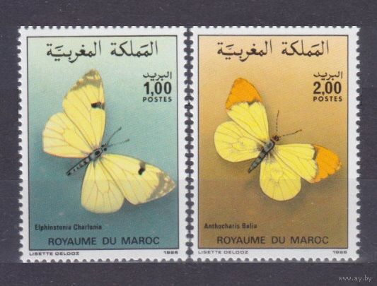 1986 Марокко 1104-1105 Бабочки 5,50 евро