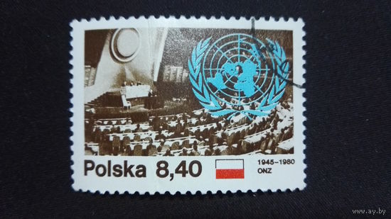 Польша 1980.   35-я годовщина Организации Объединенных Наций. Полная серия