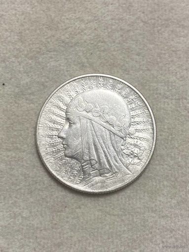 Польша 5 злотых 1934 год. Ядвига. Серебро 0.750