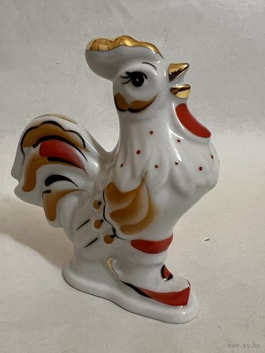 Статуэтка фарфоровая "Петушок золотой гребешок".  ДФЗ