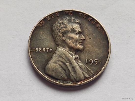 1 цент 1951 г. США