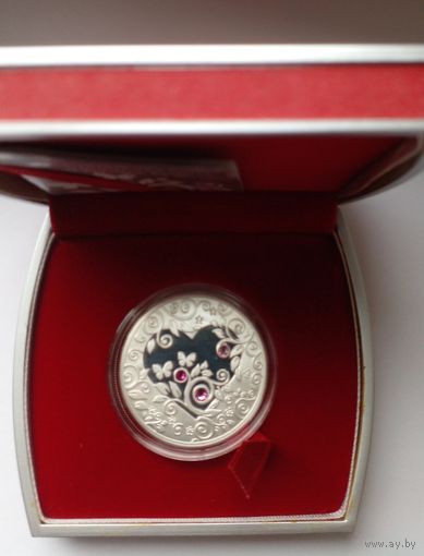 20 рублей 2010 г.Мое сердце.В футляре.Редкая.